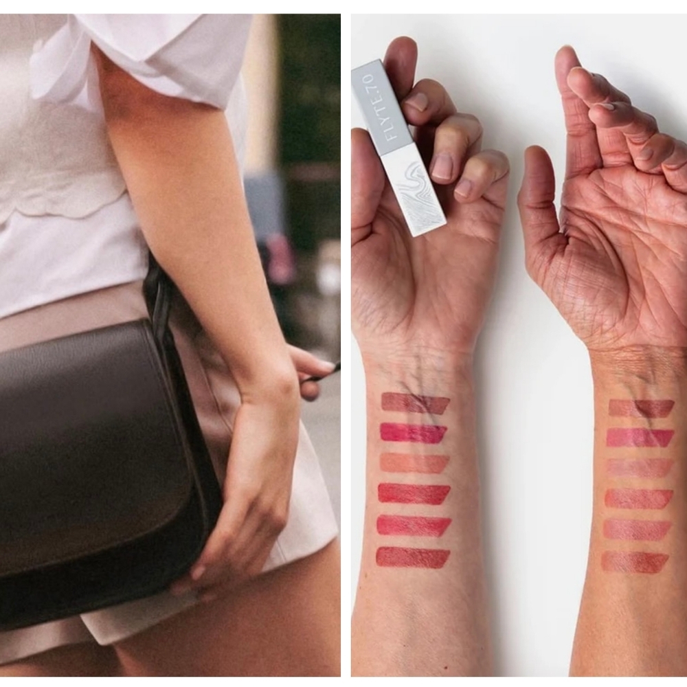 Longchamp Le Foulonné Leather Crossbody | Black/Gold | free lip balm